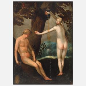 Adam und Eva unterm Baum der Erkenntnis