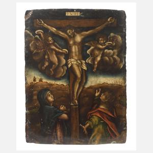 Eucharistische Kreuzigungsszene