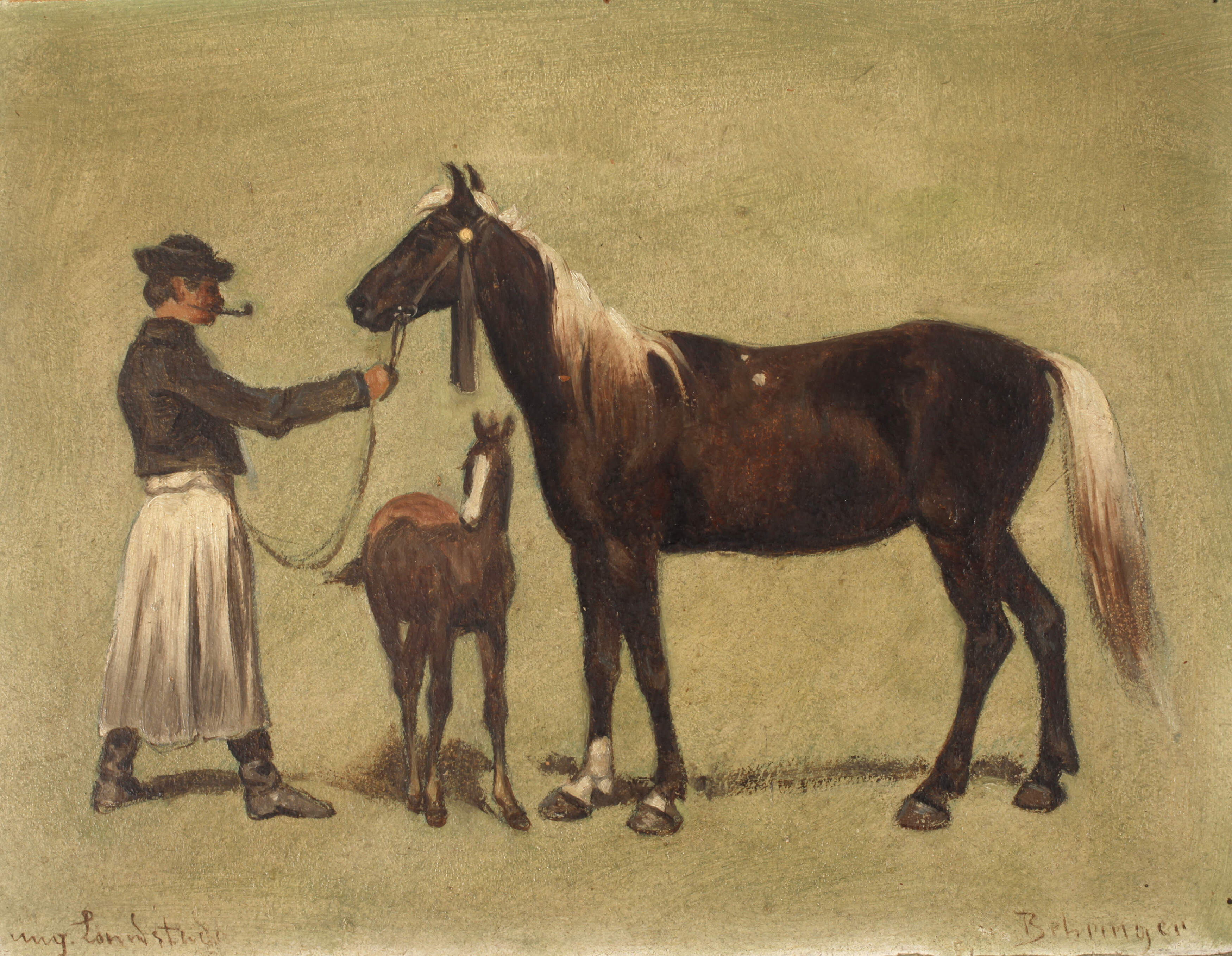 Ludwig Behringer, Stute mit Fohlen