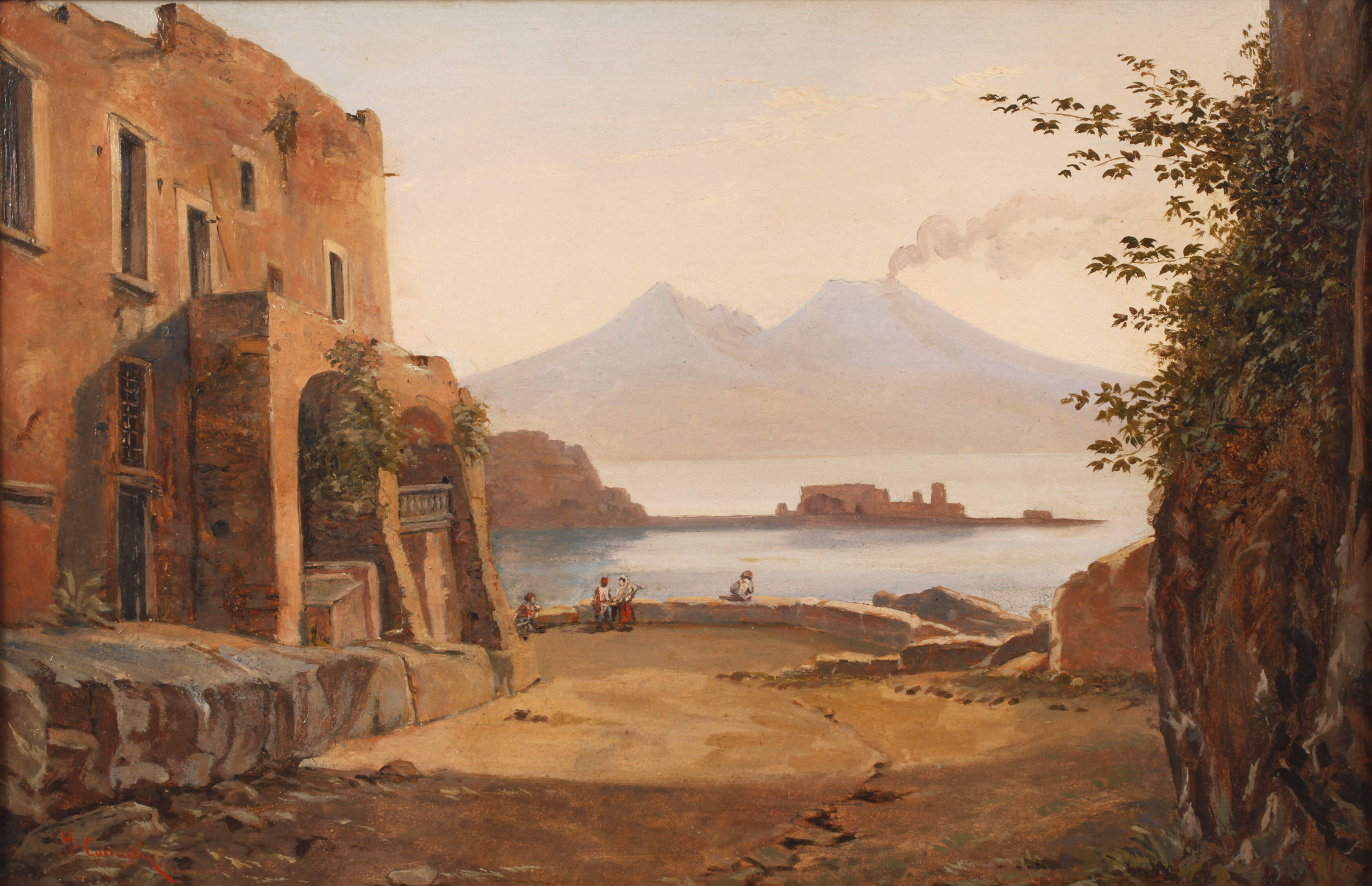 Hermann Corrodi, Blick zum Vesuv