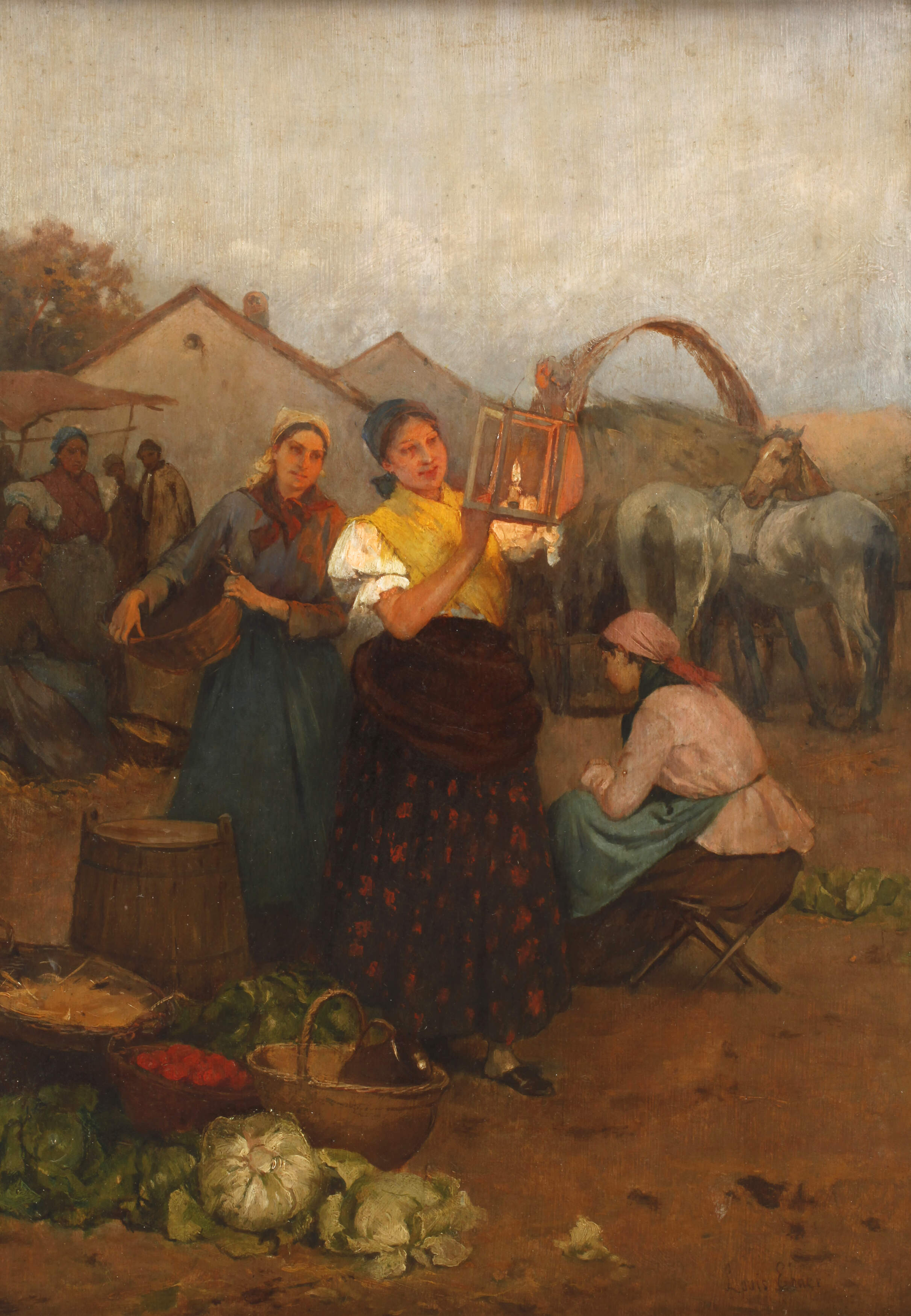 Louis Ebner, Marktszene
