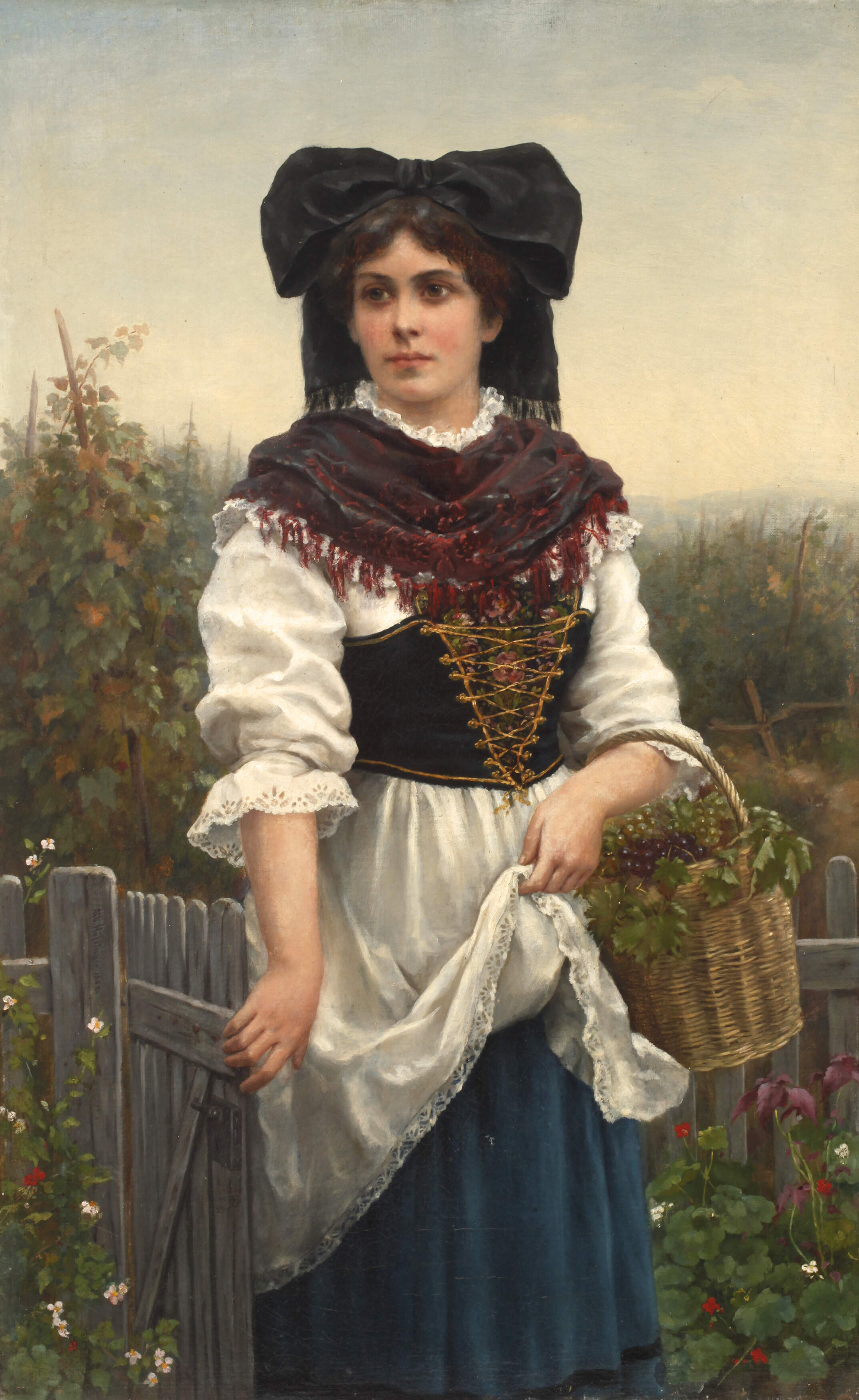 Albert Höflinger, Junge Markgräflerin am Weinberg