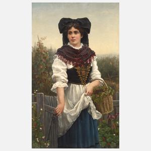Albert Höflinger, Junge Markgräflerin am Weinberg