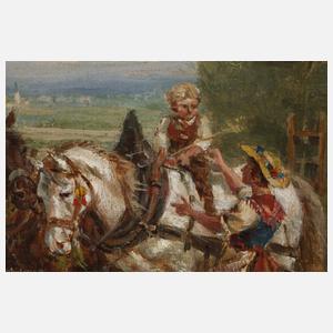 Friedrich Kaiser, attr., "Heuernte"