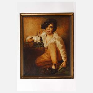 "Junge mit Kaninchen" nach Henry Raeburn