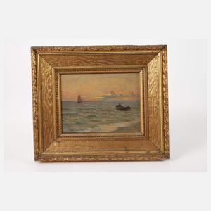 Hermann Ritzau, attr., Abendstimmung am Meer
