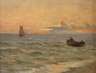 Hermann Ritzau, attr., Abendstimmung am Meer