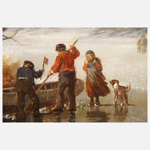 Jan Jacob Spohler, attr., "Winterlandschaft"