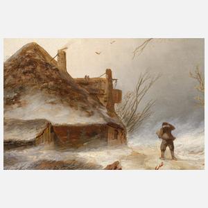 Jan Jacob Spohler, attr., "Winterlandschaft"
