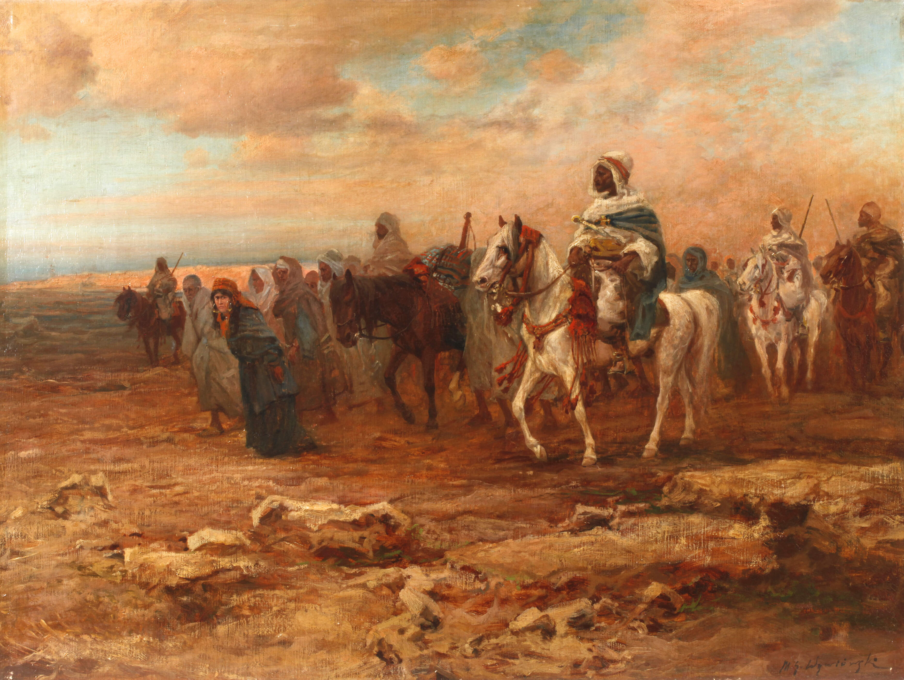 Michael Gorstkin Wywiorski, "Gefangenentransport"
