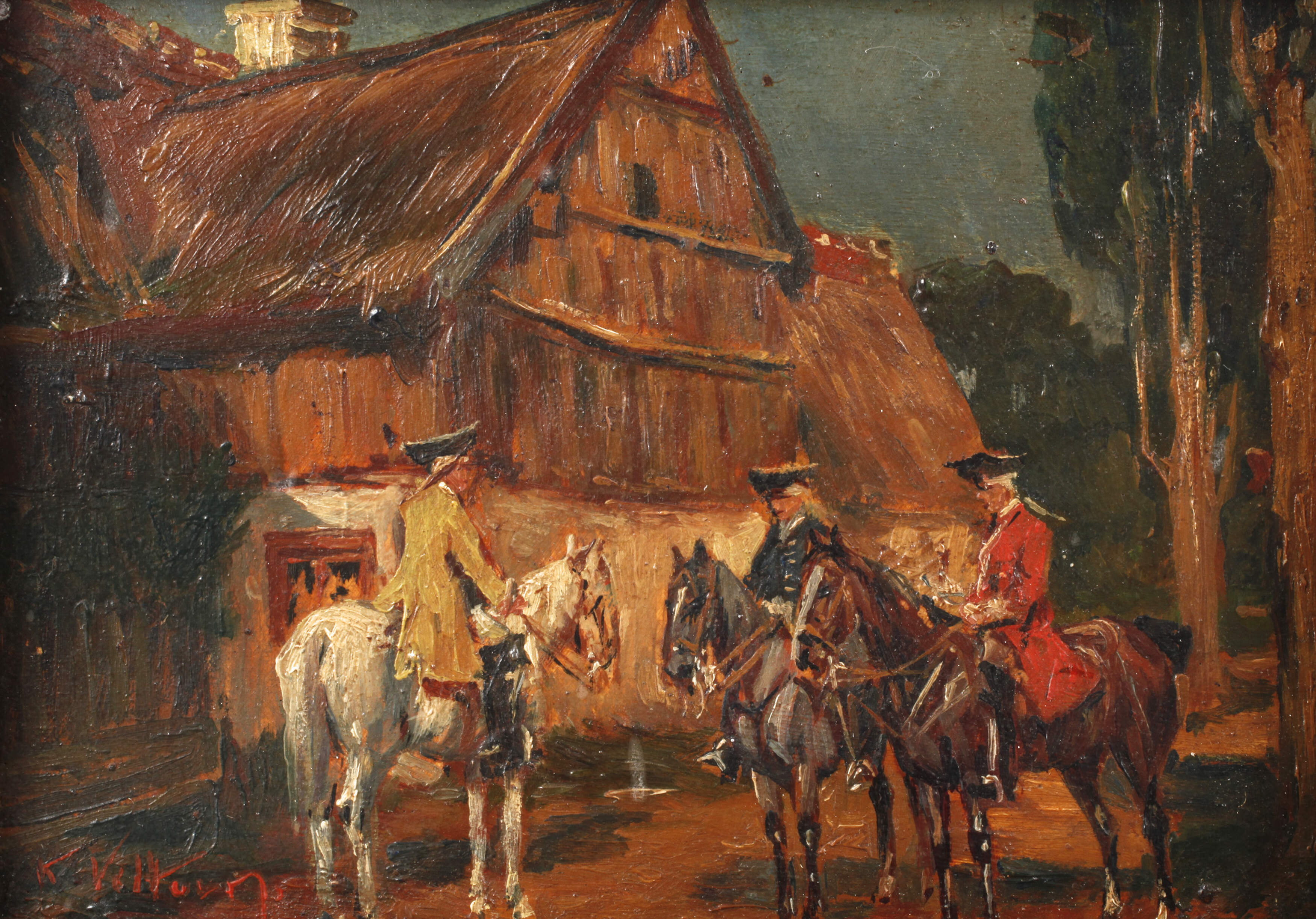 Soldaten im Dorf