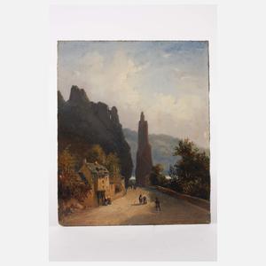 Der Felsen Rocher Bayard bei Dinant in Belgien