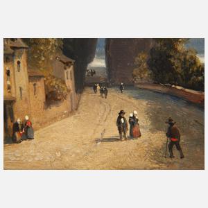 Der Felsen Rocher Bayard bei Dinant in Belgien