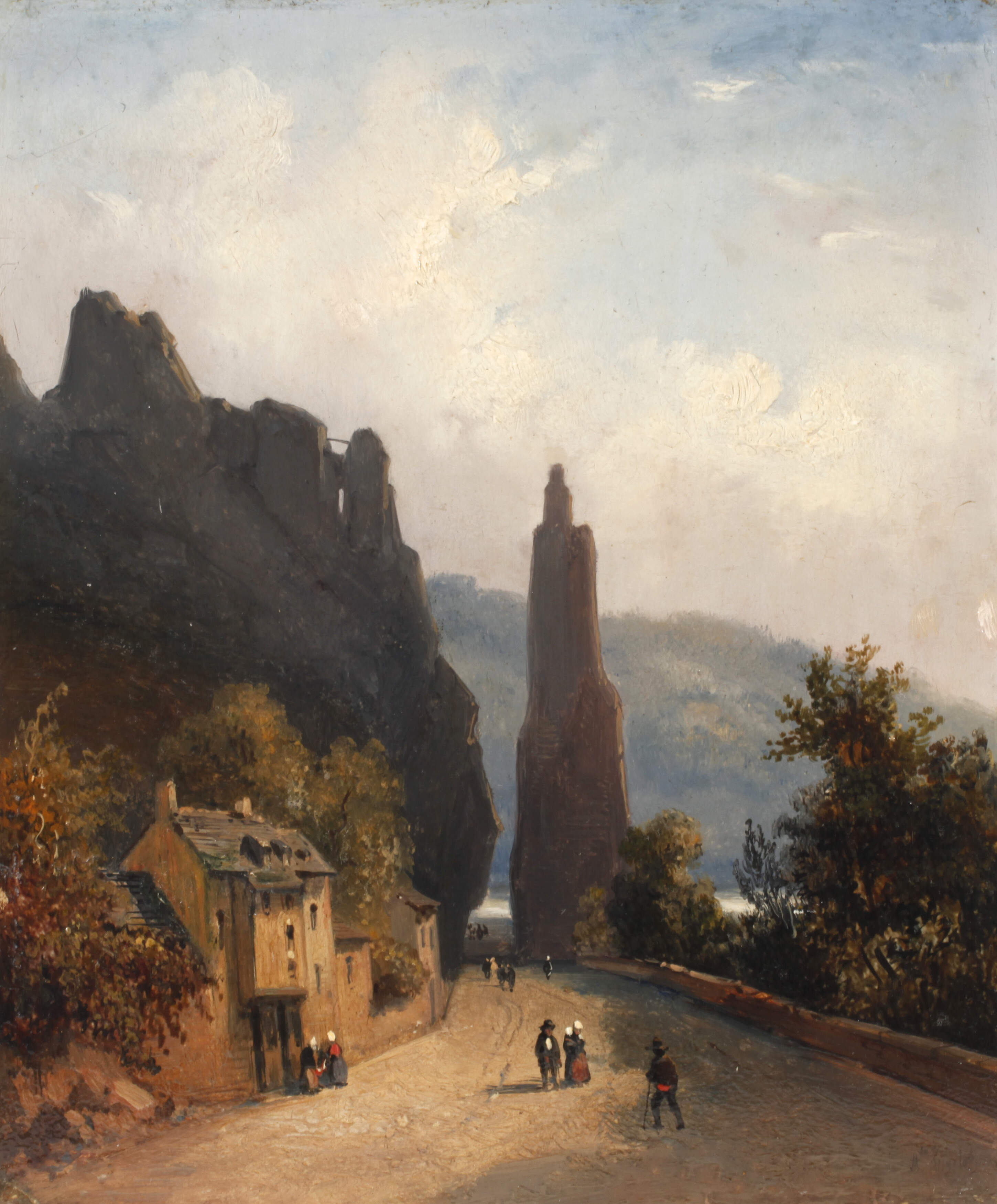 Der Felsen Rocher Bayard bei Dinant in Belgien