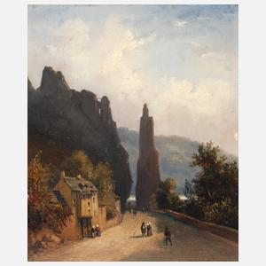 Der Felsen Rocher Bayard bei Dinant in Belgien