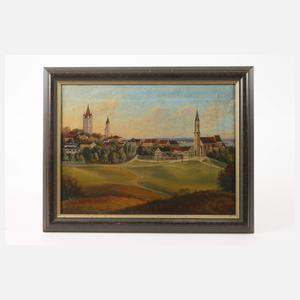 Blick auf Haag in Oberbayern