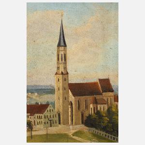 Blick auf Haag in Oberbayern