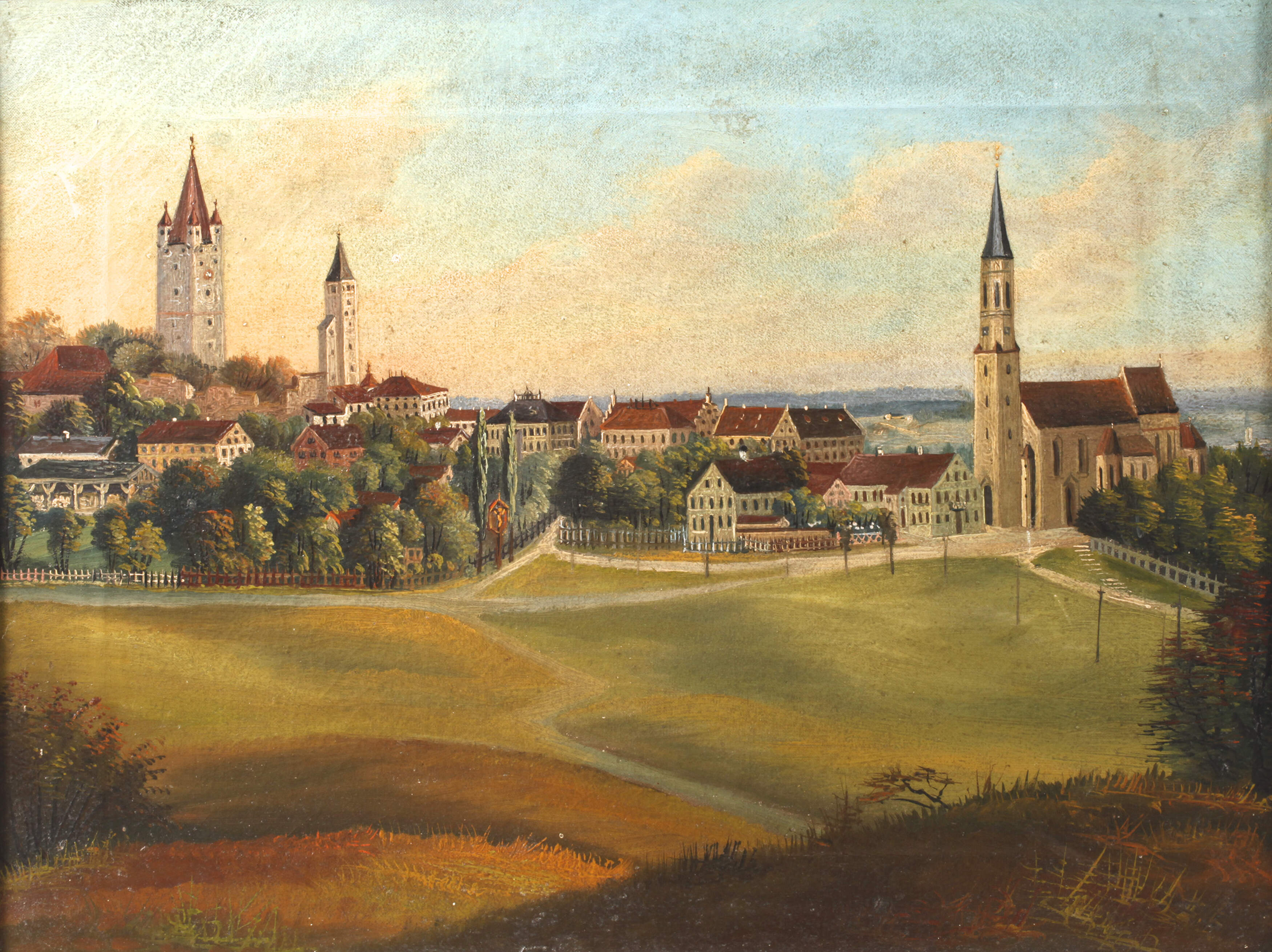 Blick auf Haag in Oberbayern