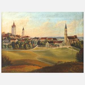 Blick auf Haag in Oberbayern