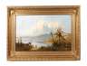 Orientalische Küstenlandschaft mit Palmen