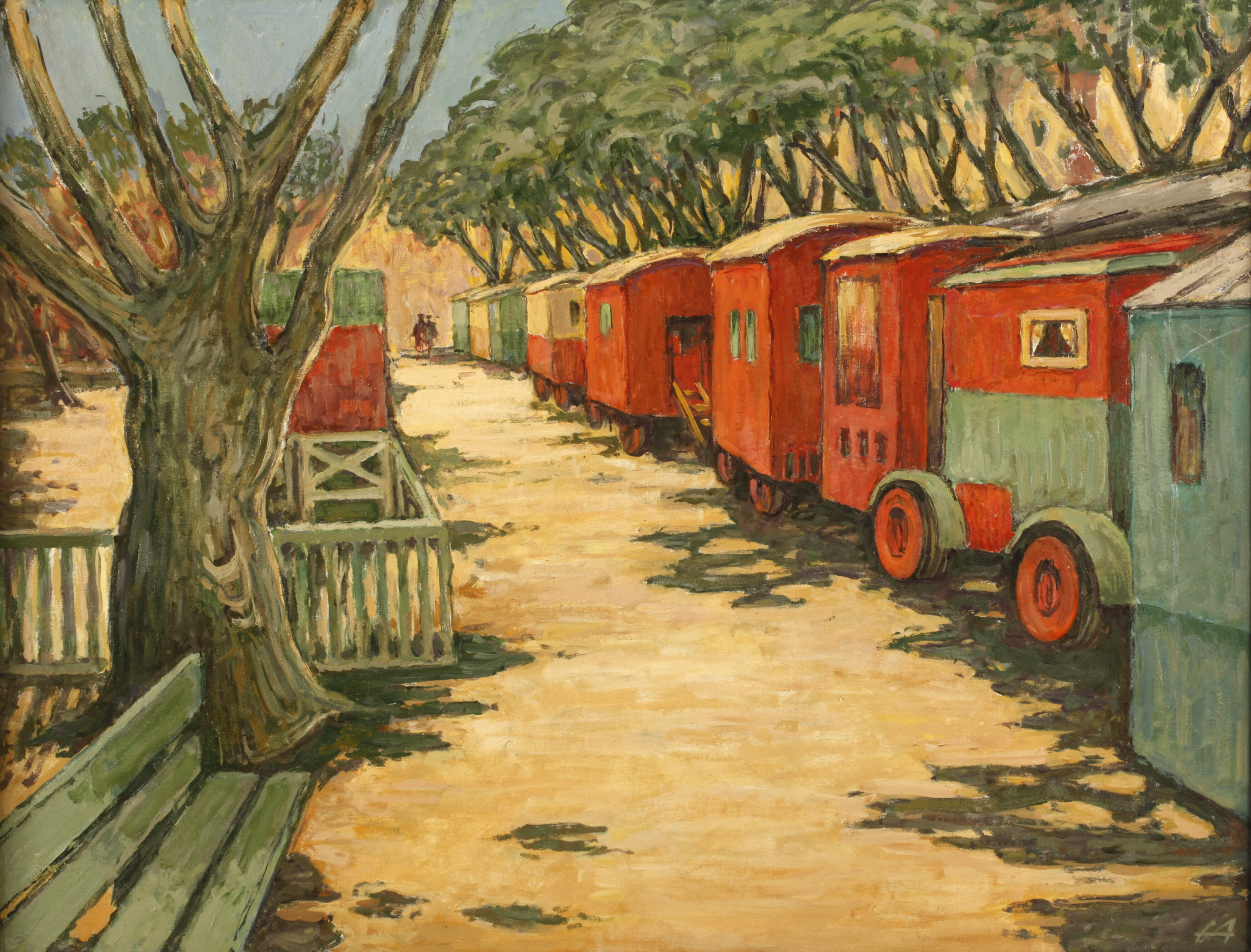 Edmund Adam, "Zigeunerwagen Paris"