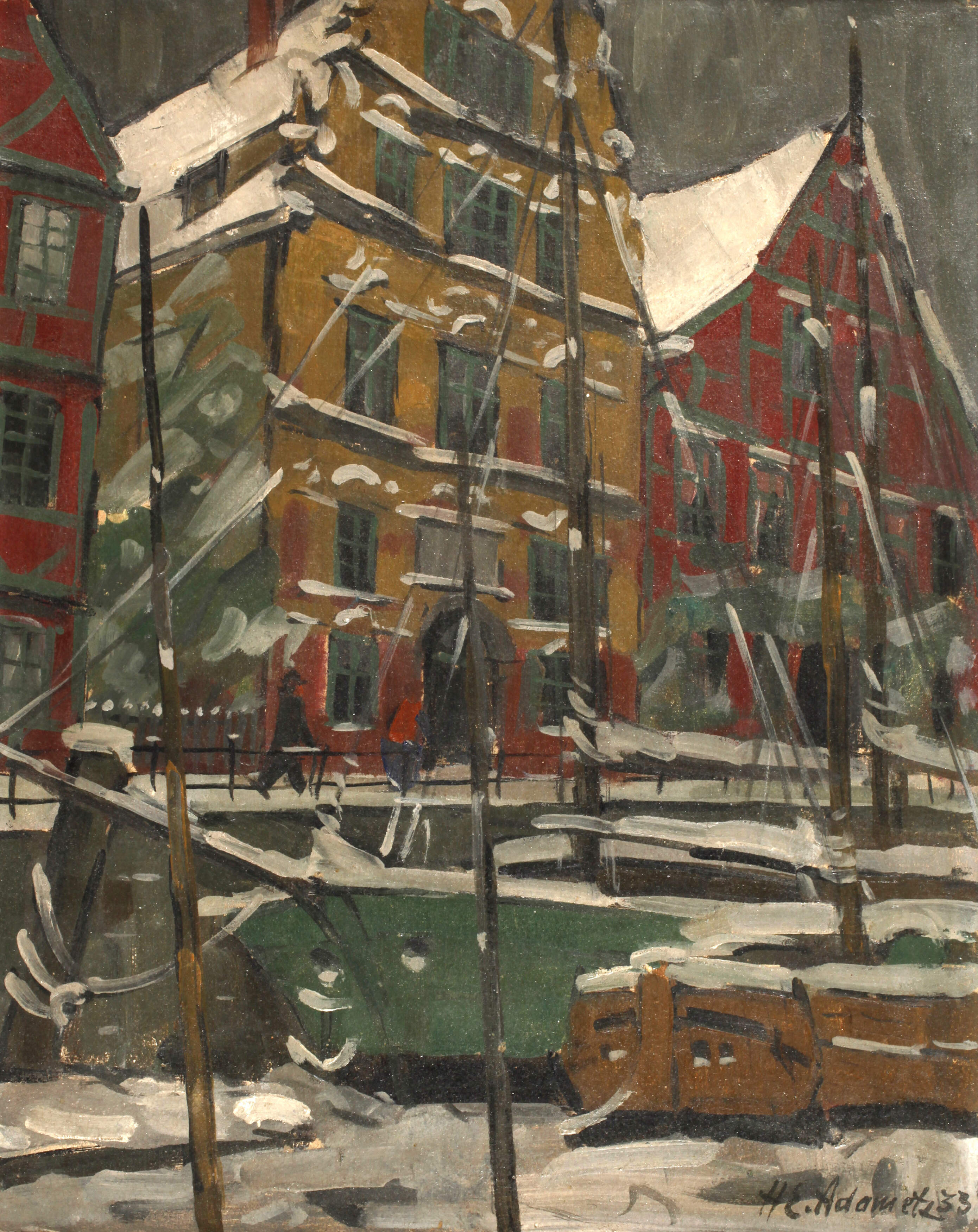 Emil Adametz, Boote im Winter
