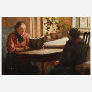 Curt Agthe attr., Damen im Interieur