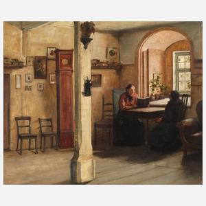 Curt Agthe attr., Damen im Interieur