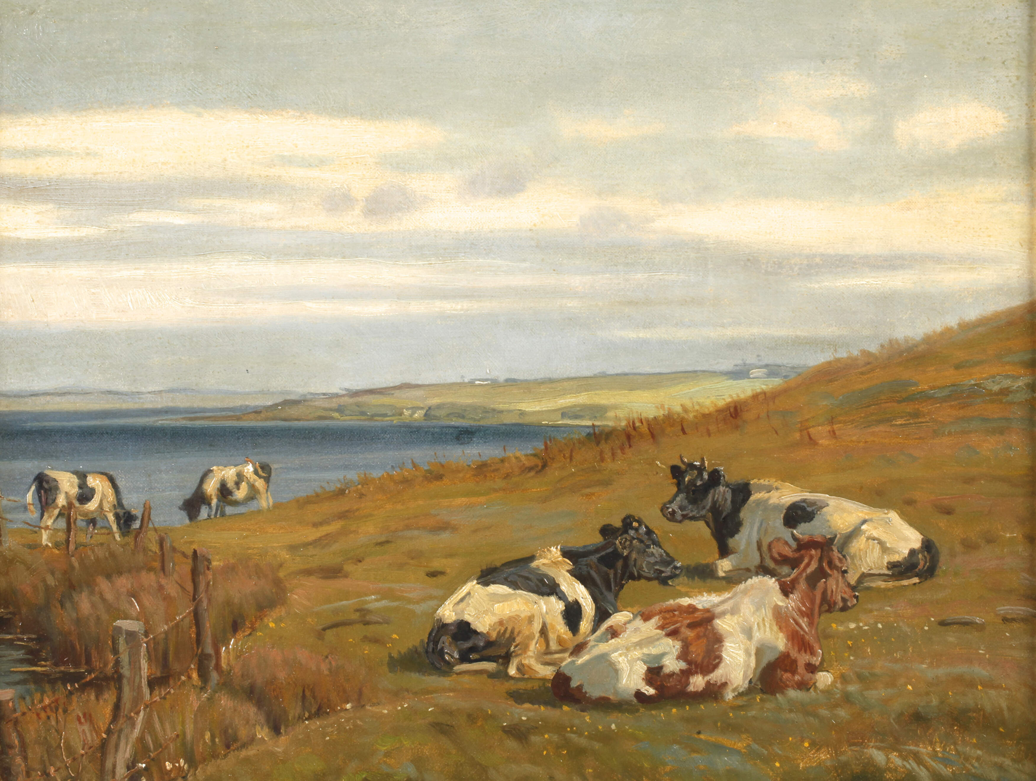 Rasmus Christiansen, Kühe am Hjarbaek Fjord