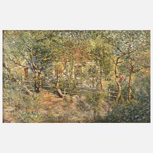 Edvard Diriks, Gartenidyll bei Drøbak