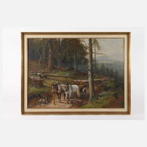 Elmar von Eschwege, "Langholz verladen ..."