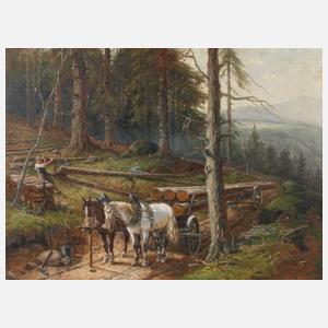 Elmar von Eschwege, "Langholz verladen ..."