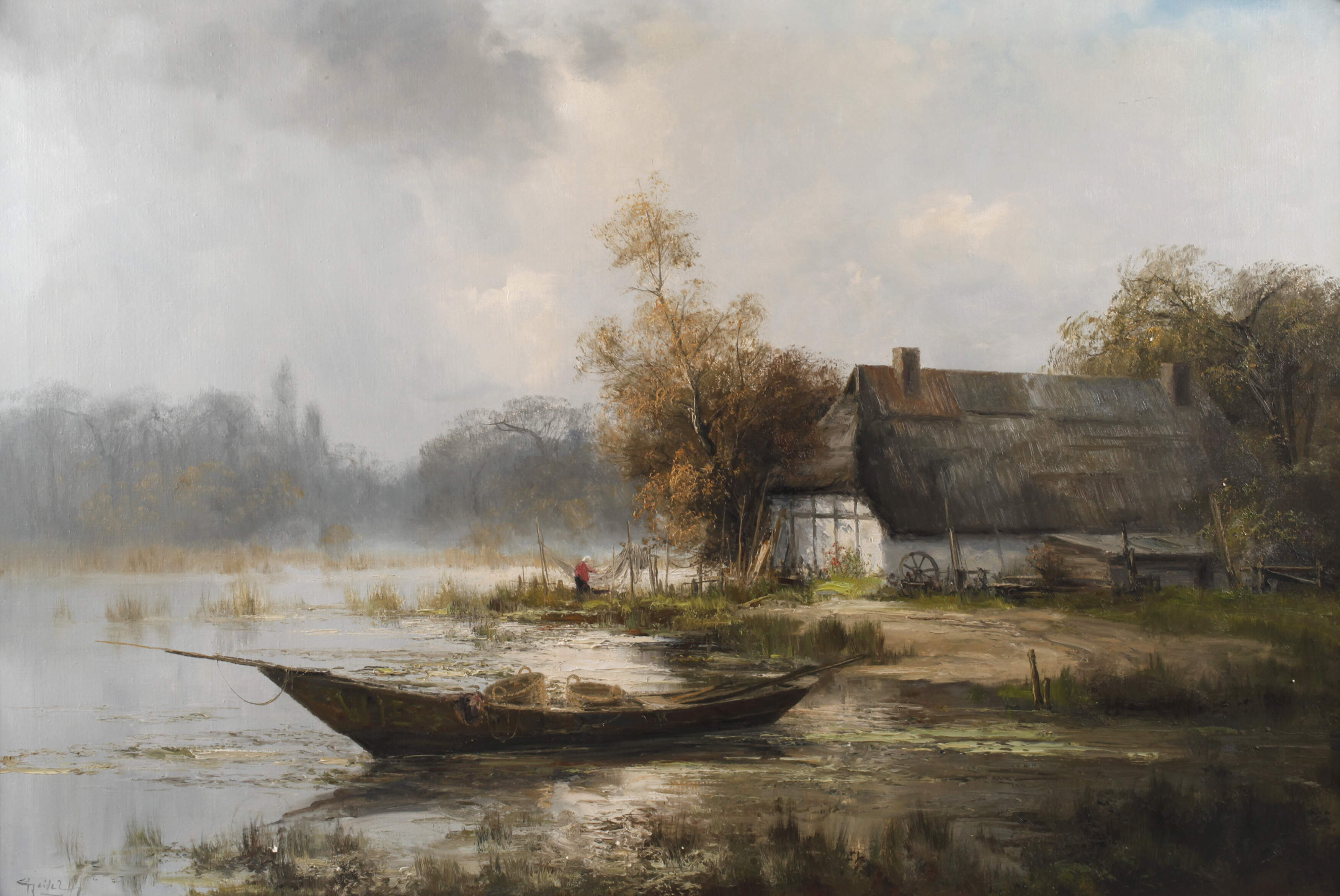 Gerhard Geidel, Fischerhütte am See