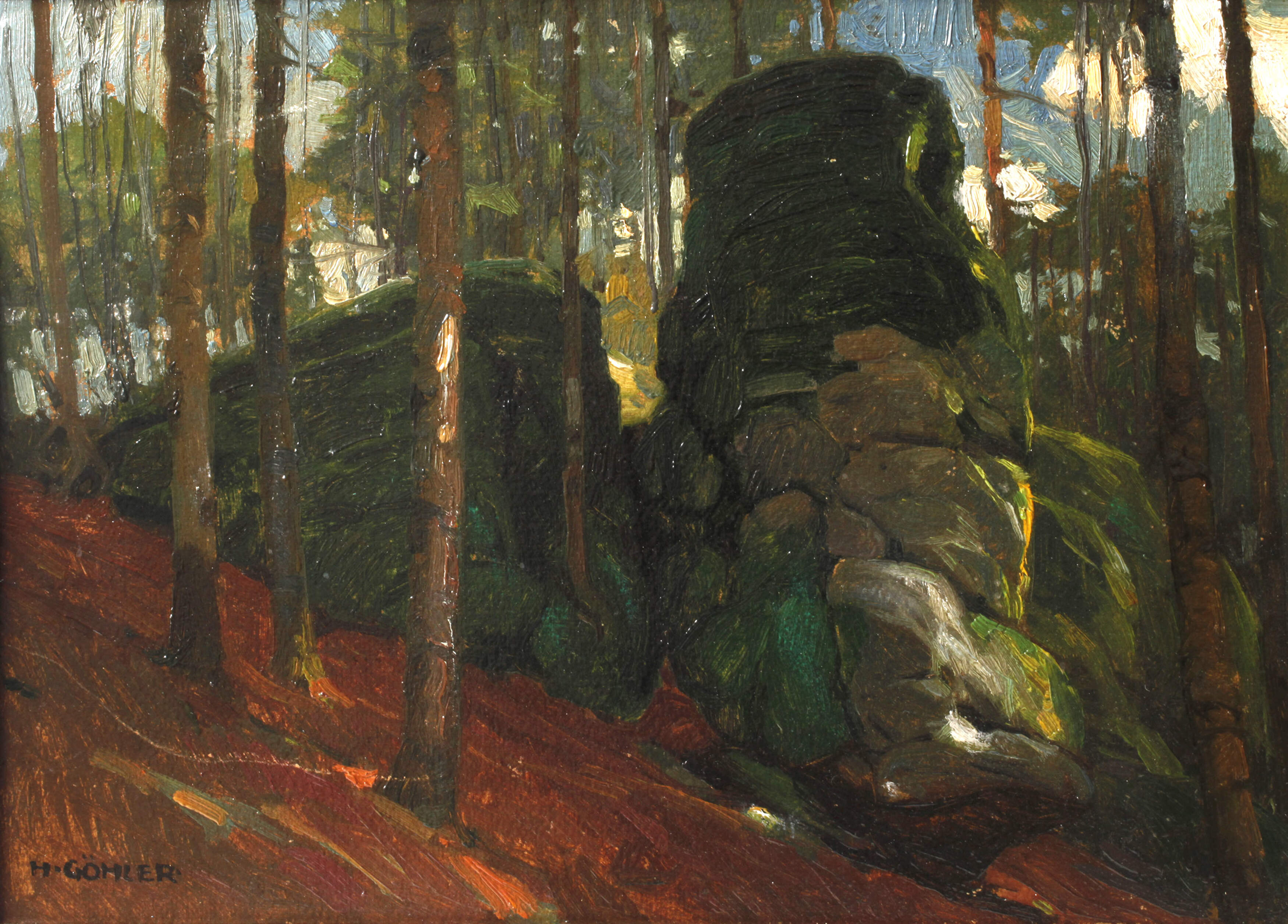 Prof. Hermann Göhler, Felsen "Beim Falkenstein"