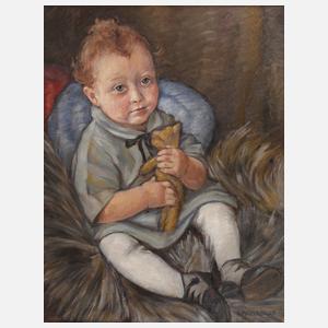 Richard Harlfinger, Junge mit Teddy