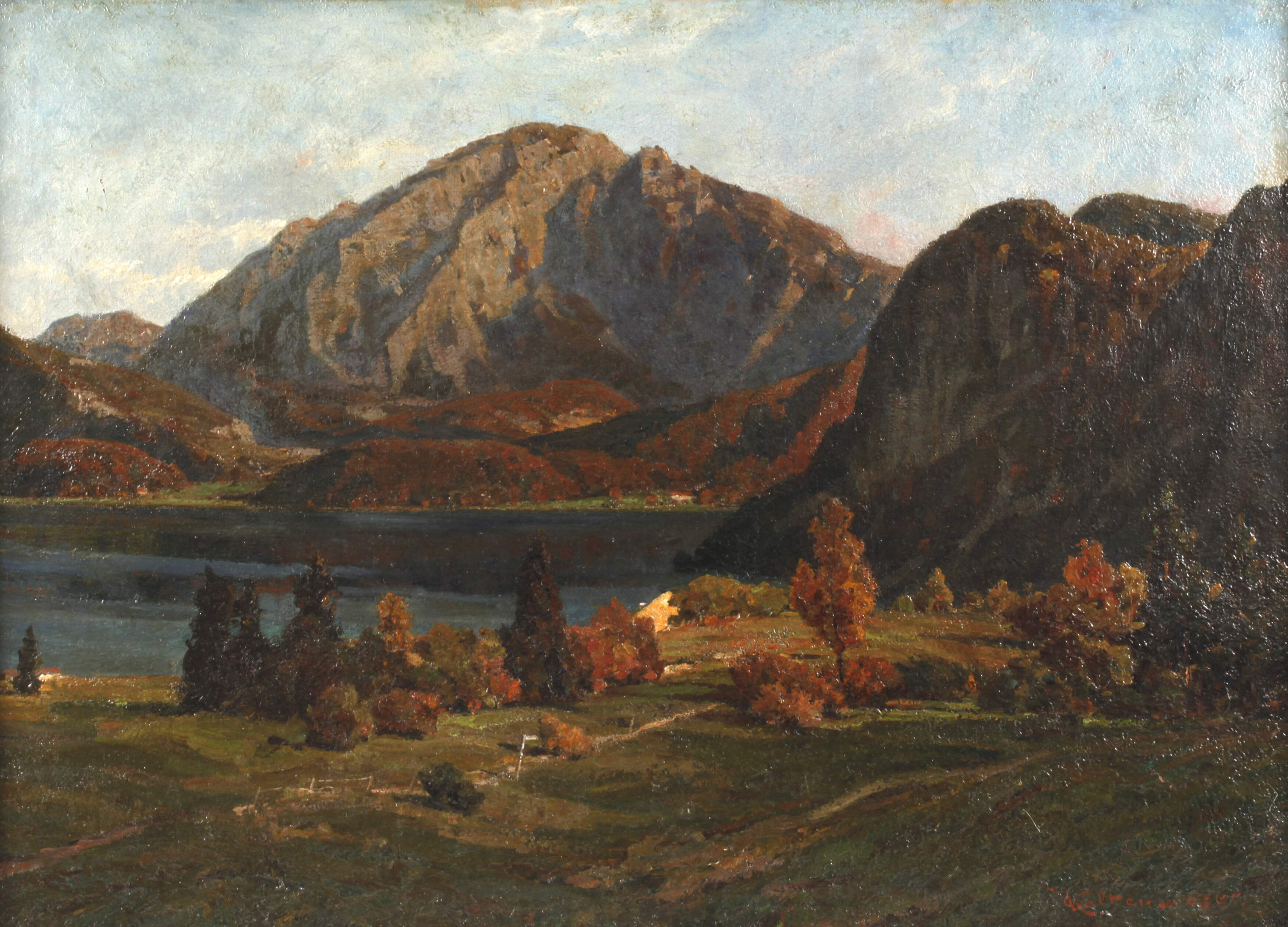 Karl Kaltenmoser, Herbstliche Gebirgslandschaft