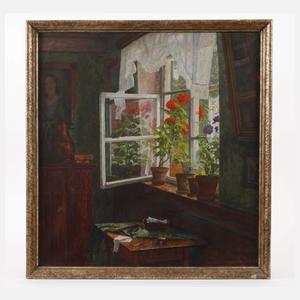 Paul Kauzmann, "Blumen am Fenster"