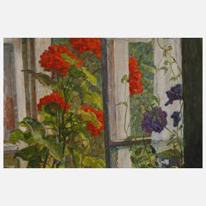 Paul Kauzmann, "Blumen am Fenster"