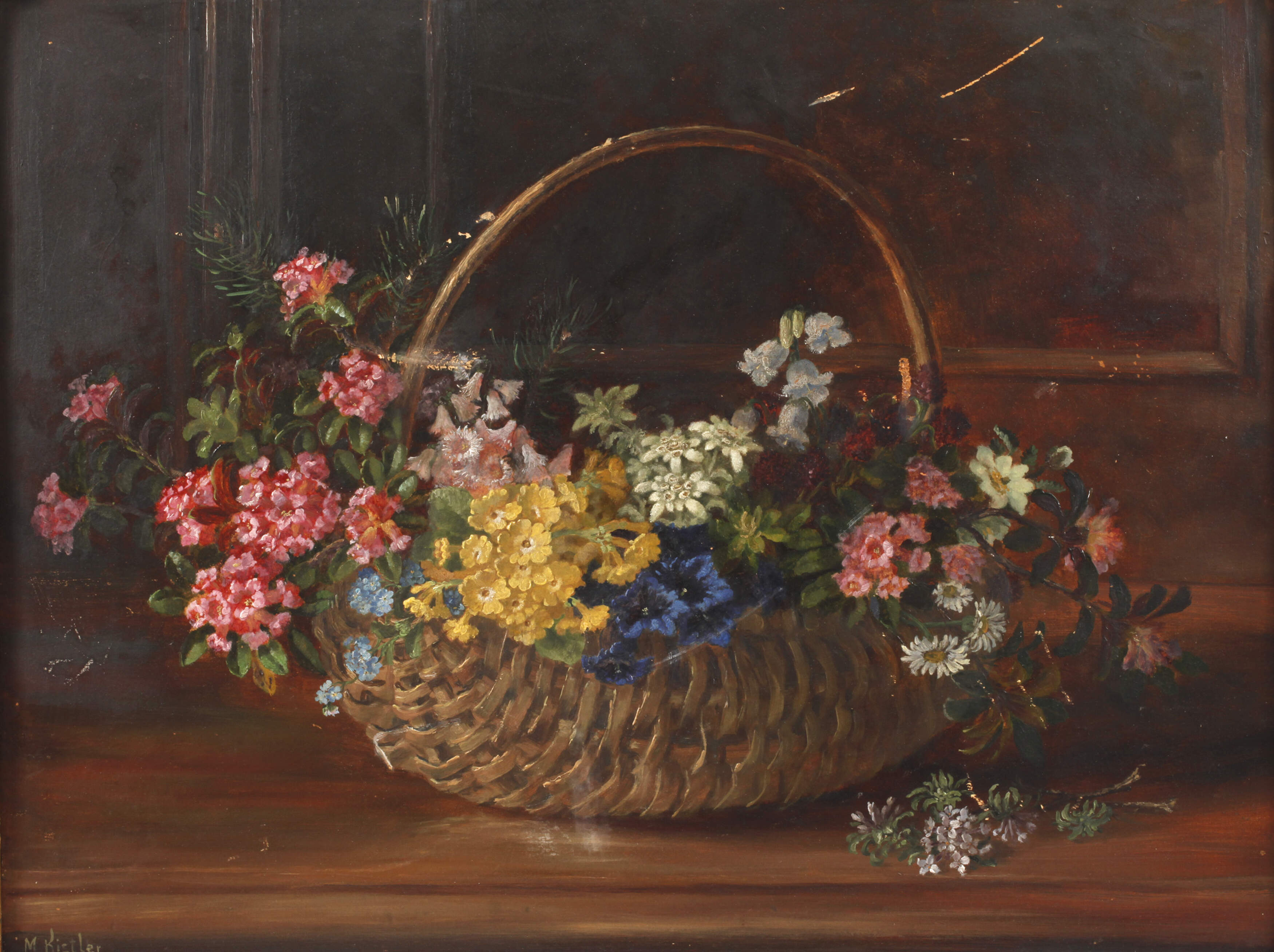 Maria Tilipaul-Kistler, Alpen-Blumenstillleben