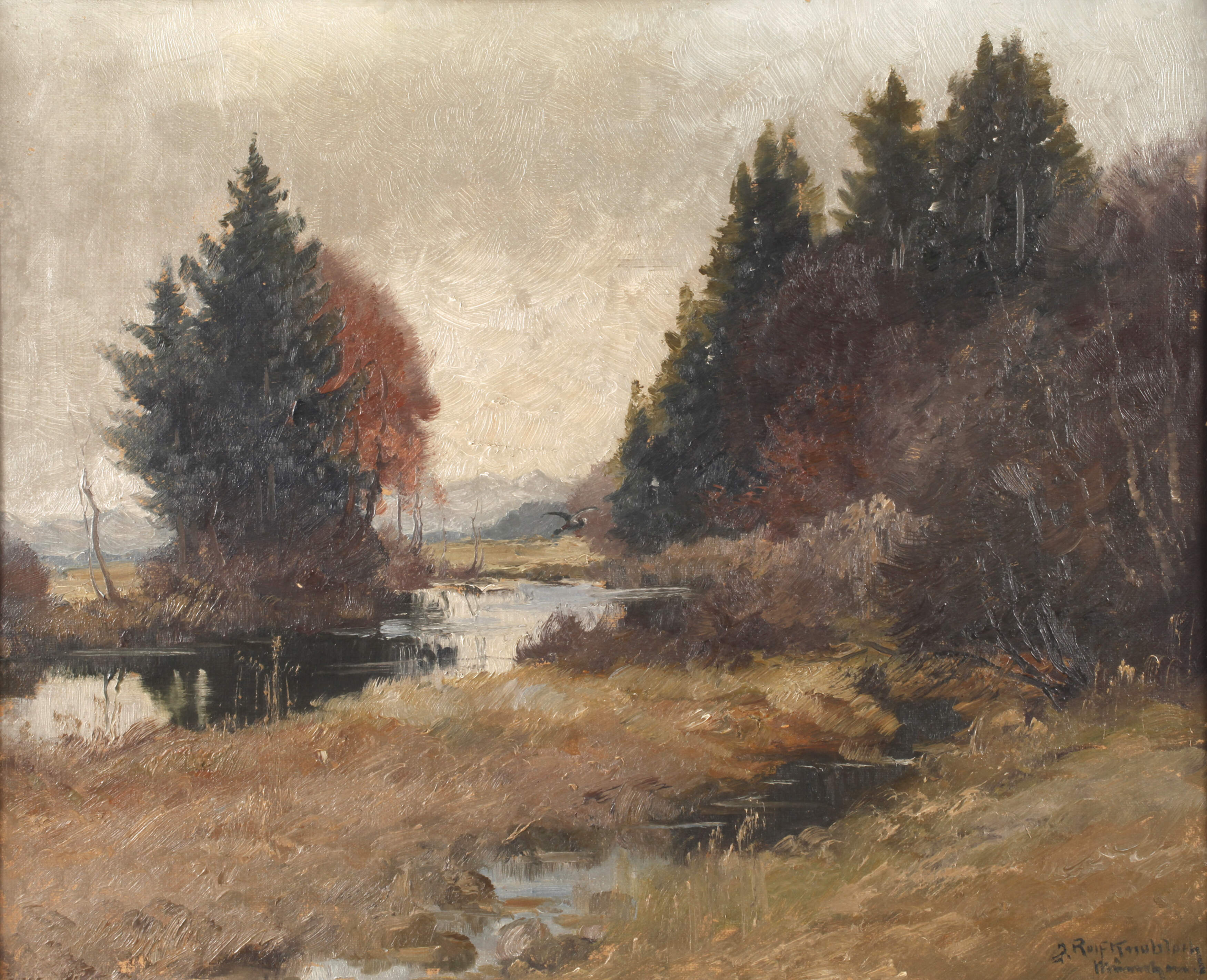 Josef Rolf Knobloch, Weiher am Waldrand