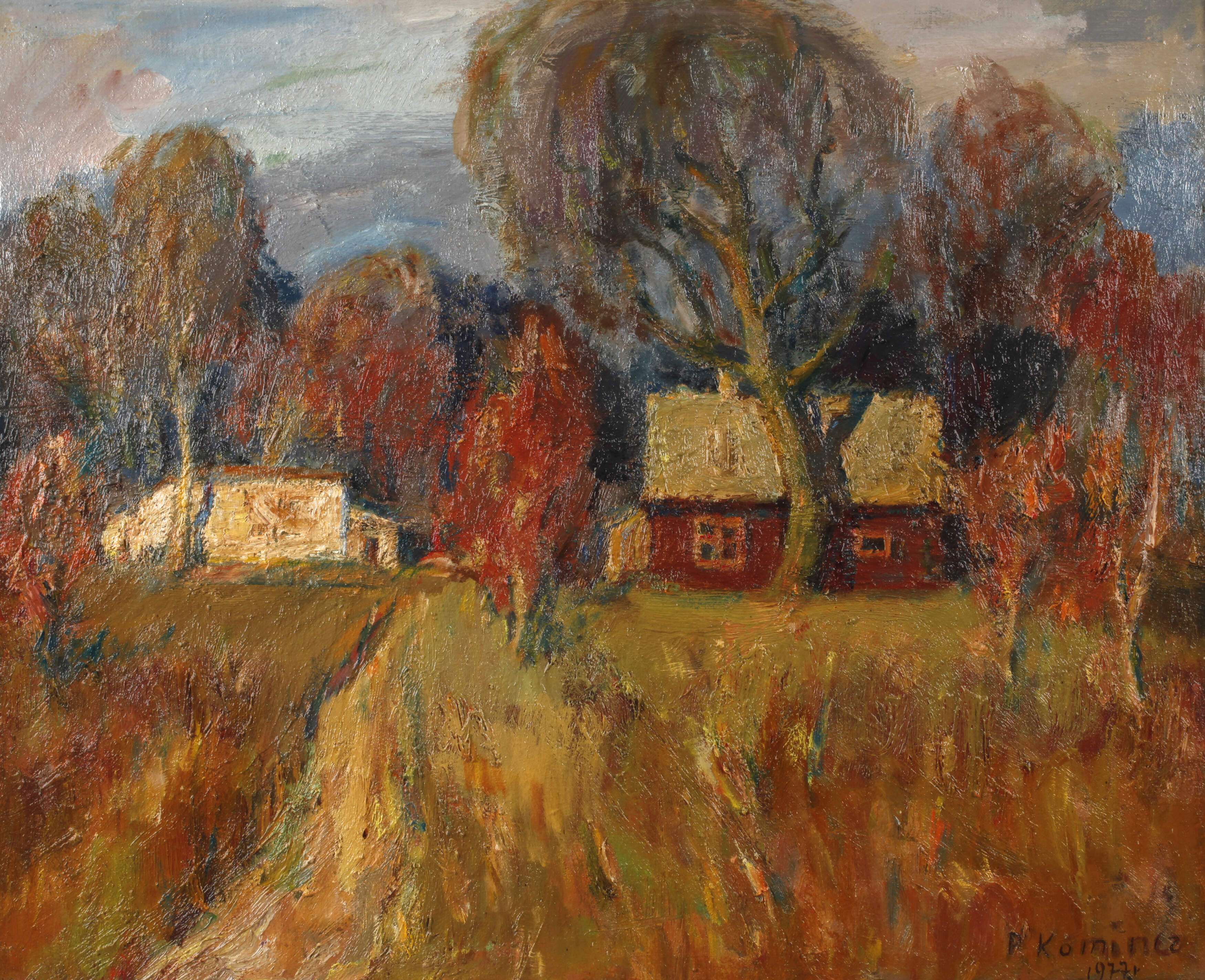 Piotr Komincz, Herbstliches Dorf