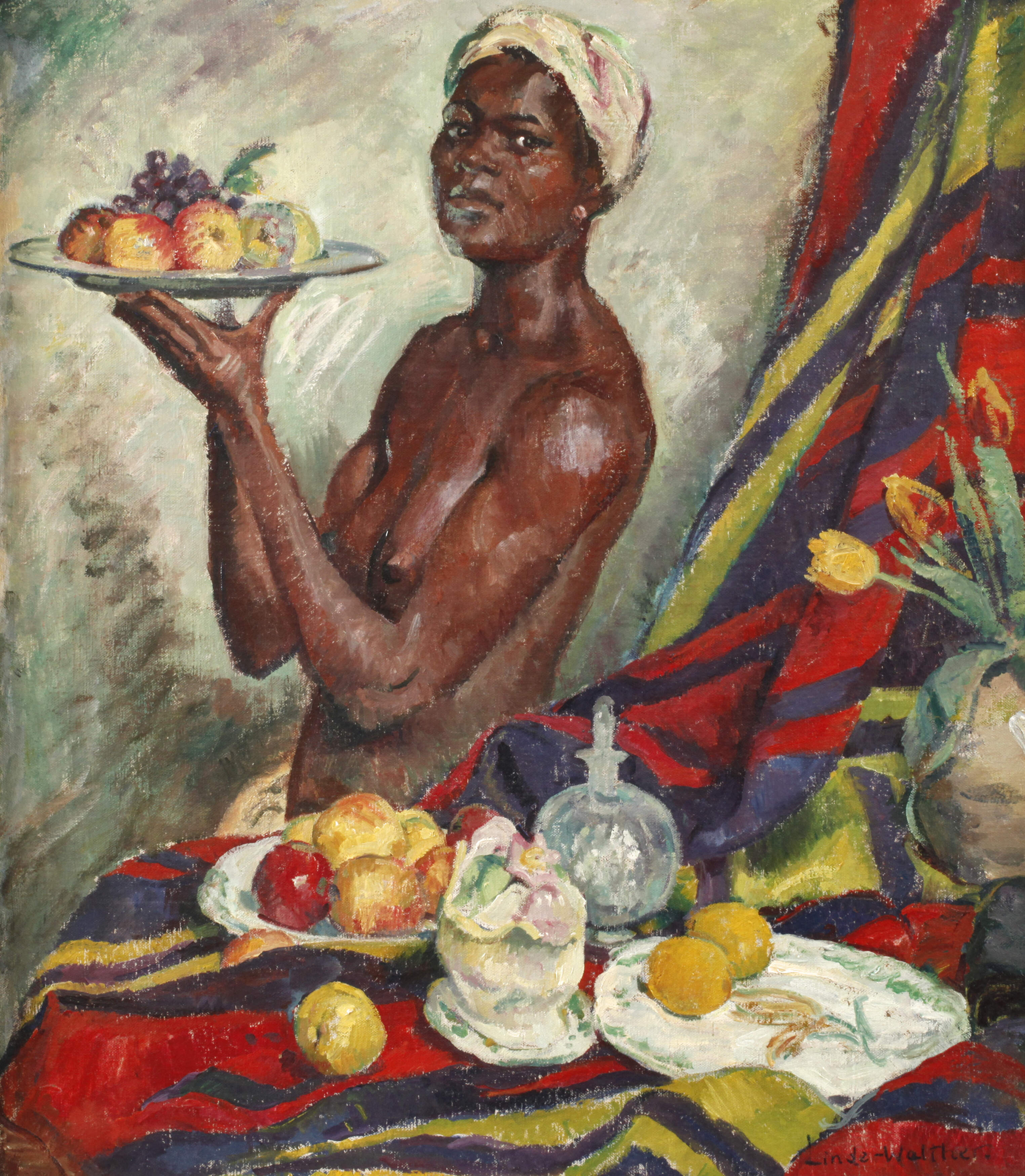 Heinrich Linde-Walther, Afrikanerin mit Früchten
