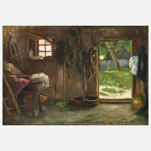Ellie Martens, attr., Ordnung im Stall