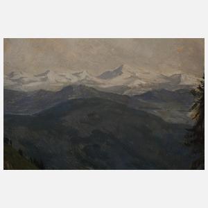 Lothar Rudolf Meilinger, "Blick vom Wendelstein ..."