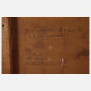 Lothar Rudolf Meilinger, "Blick vom Wendelstein ..."