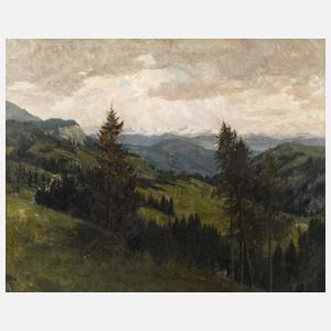 Lothar Rudolf Meilinger, "Blick vom Wendelstein ..."