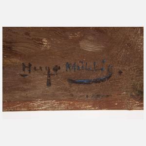 Hugo Mühlig, Schafherde und Heuwender