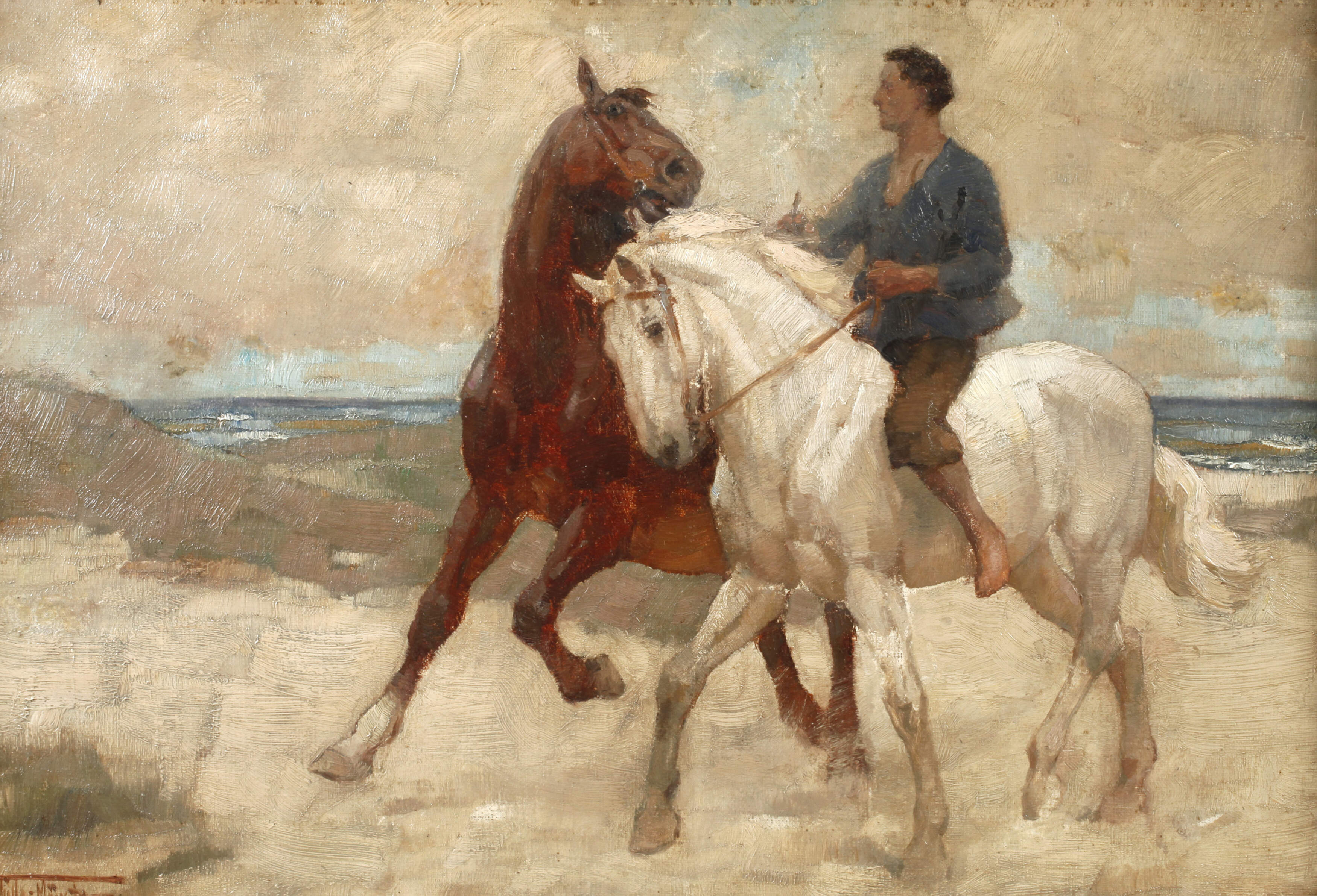 Franz Müller-Münster, Reiter am Strand
