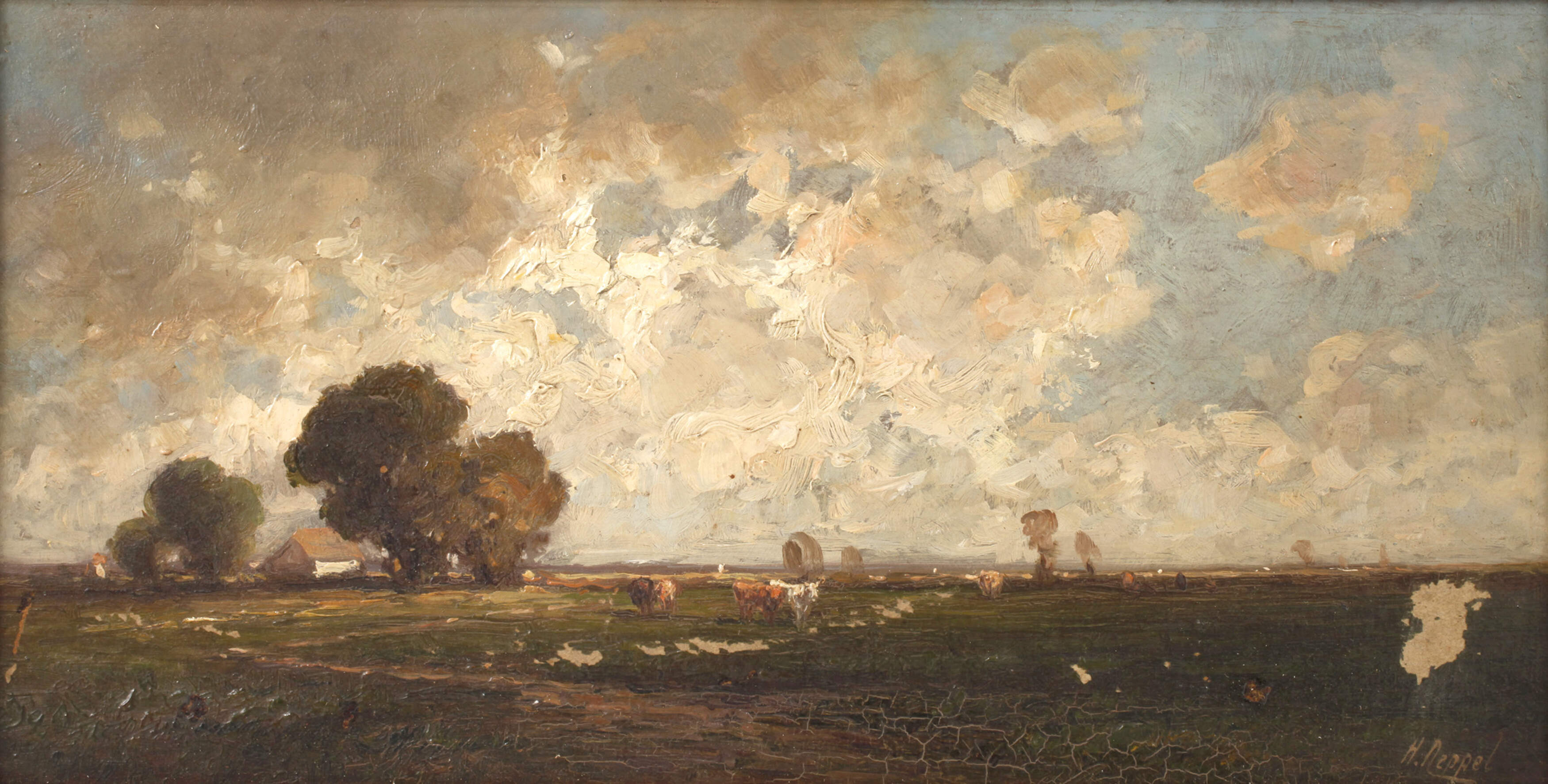 Heinrich Neppel, Bukolische Sommerlandschaft