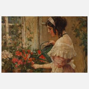 Otto Nowak, Beim Blumengießen